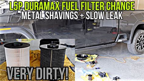 metal filings in diesel filter housing|metal in fuel filter problems.